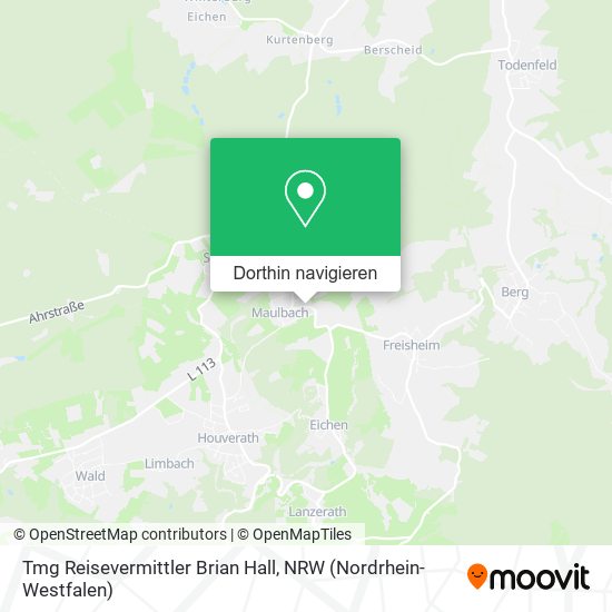 Tmg Reisevermittler Brian Hall Karte