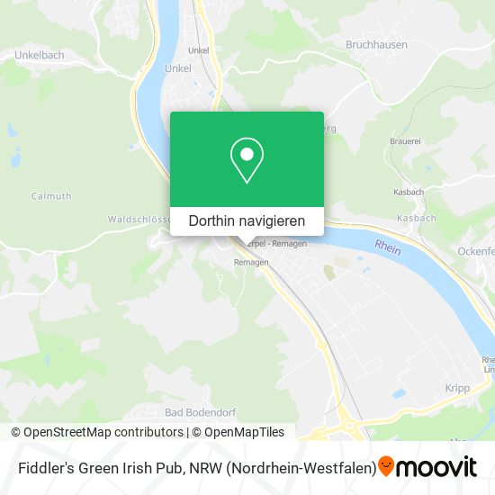 Fiddler's Green Irish Pub Karte