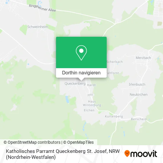 Katholisches Parramt Queckenberg St. Josef Karte