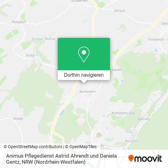 Animus Pflegedienst Astrid Ahrendt und Daniela Gentz Karte