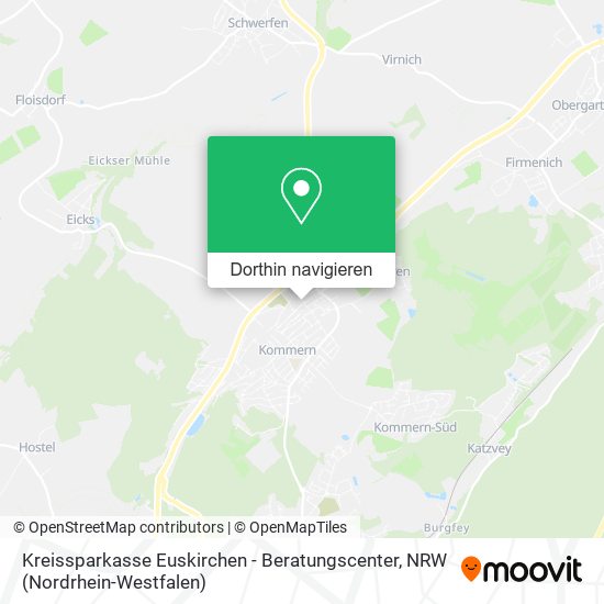 Kreissparkasse Euskirchen - Beratungscenter Karte