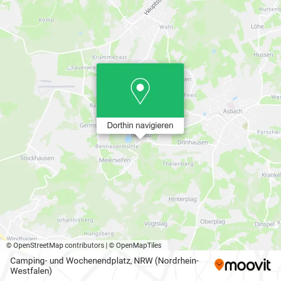 Camping- und Wochenendplatz Karte