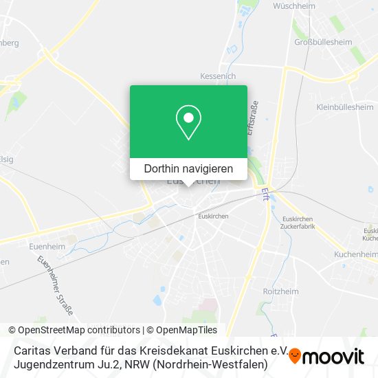 Caritas Verband für das Kreisdekanat Euskirchen e.V. Jugendzentrum Ju.2 Karte