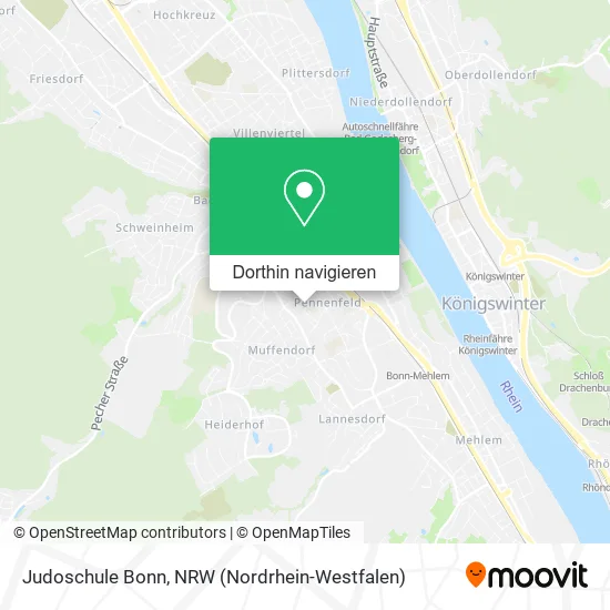 Judoschule Bonn Karte