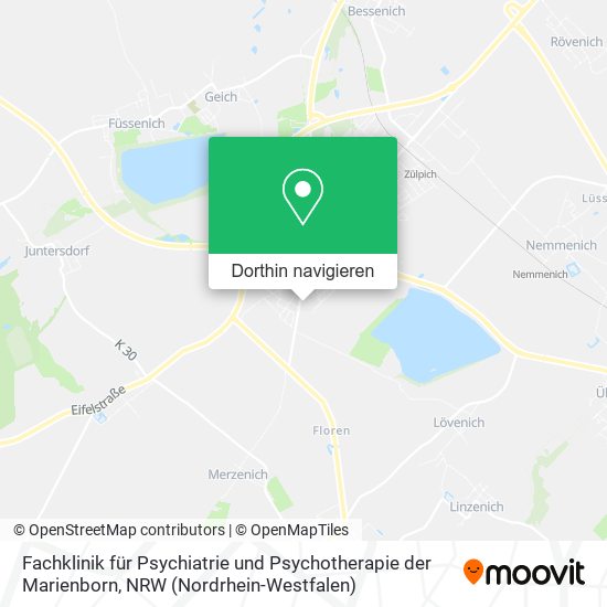 Fachklinik für Psychiatrie und Psychotherapie der Marienborn Karte