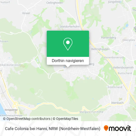 Cafe Colonia bei Hanni Karte