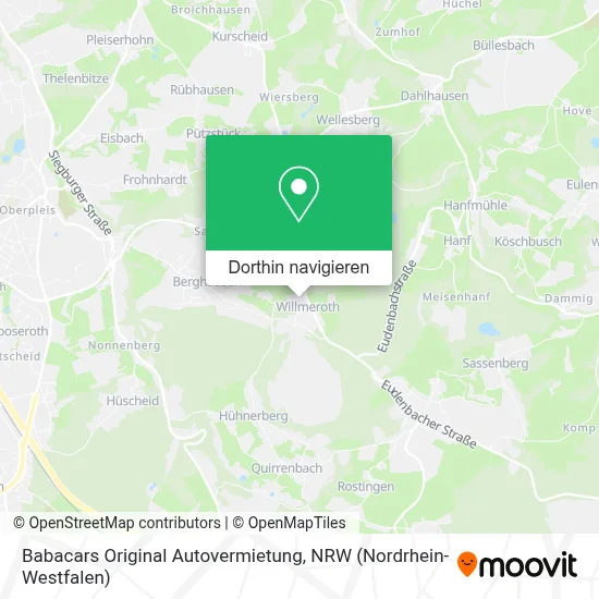 Babacars Original Autovermietung Karte