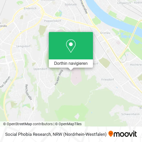 Social Phobia Research Karte