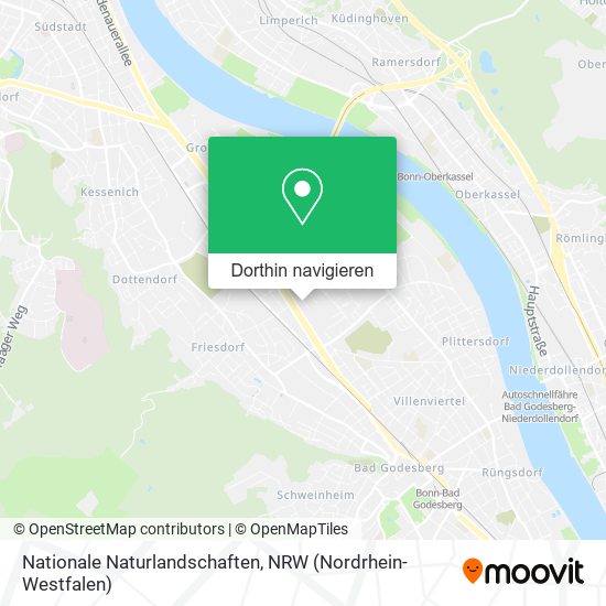 Nationale Naturlandschaften Karte