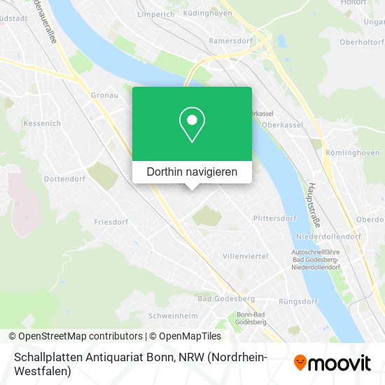 Schallplatten Antiquariat Bonn Karte
