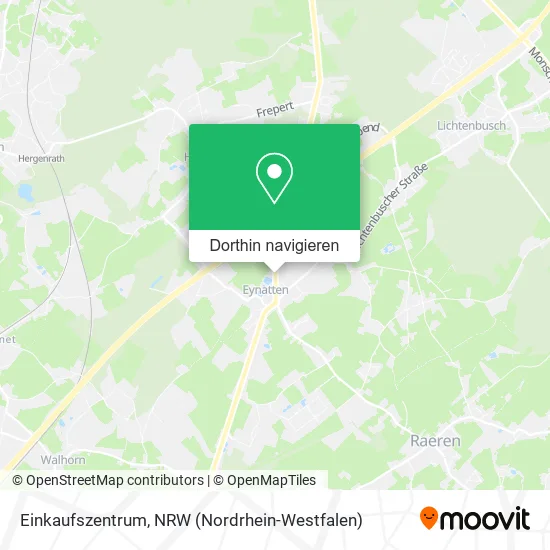 Einkaufszentrum Karte