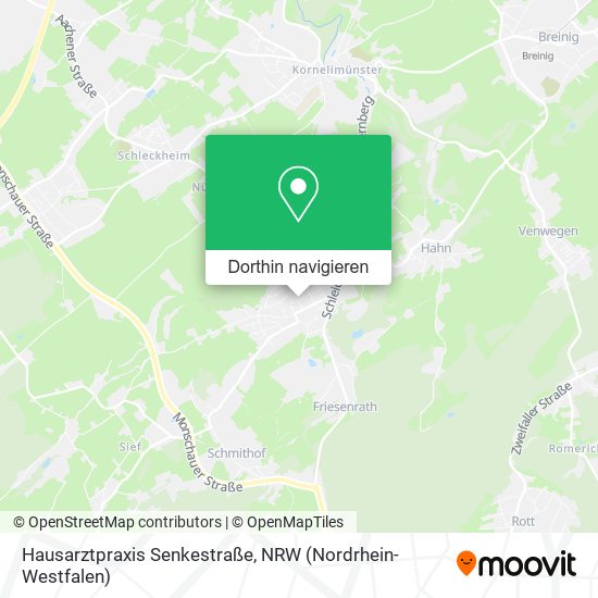 Hausarztpraxis Senkestraße Karte