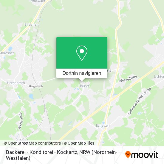 Backerei - Konditorei - Kockartz Karte