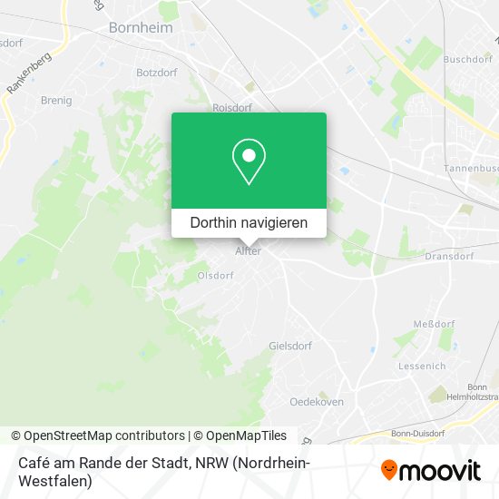 Café am Rande der Stadt Karte