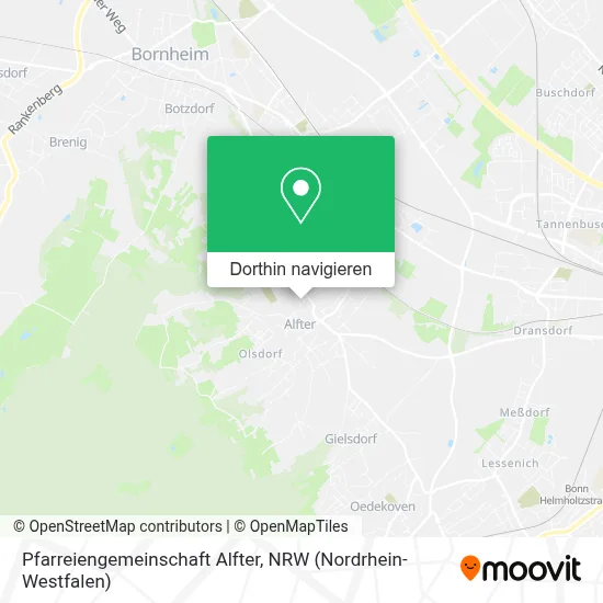 Pfarreiengemeinschaft Alfter Karte