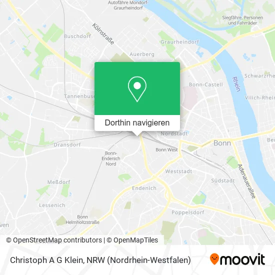 Christoph A G Klein Karte