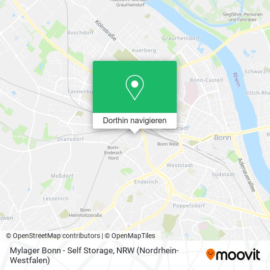 Mylager Bonn - Self Storage Karte