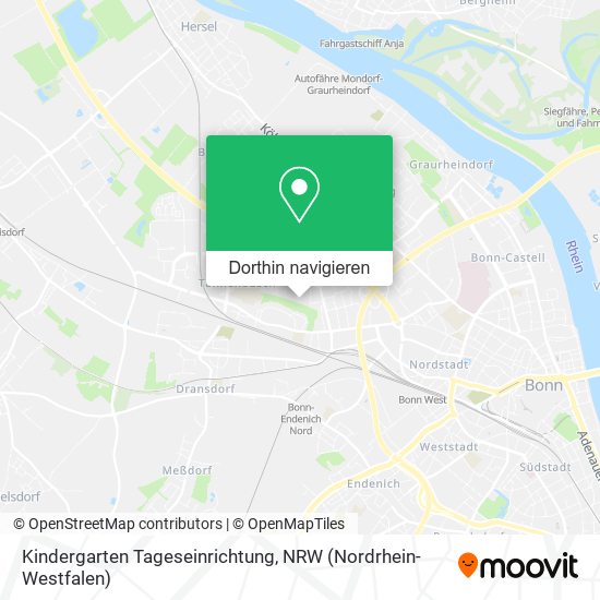 Kindergarten Tageseinrichtung Karte