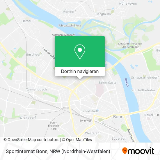 Sportinternat Bonn Karte