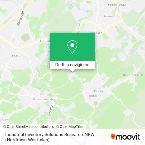 Industrial Inventory Solutions Research Karte