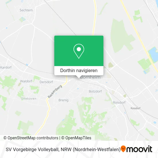 SV Vorgebirge Volleyball Karte