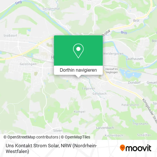 Uns Kontakt Strom Solar Karte