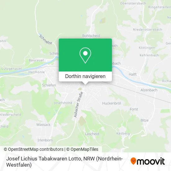 Josef Lichius Tabakwaren Lotto Karte