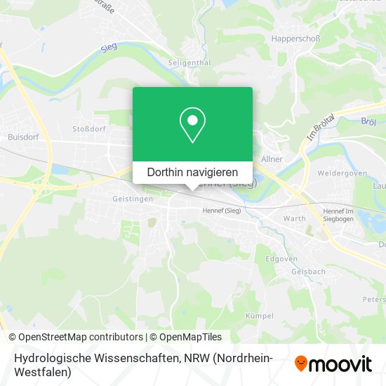 Hydrologische Wissenschaften Karte