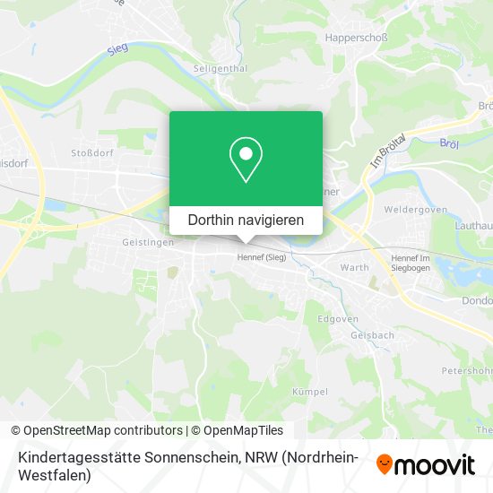 Kindertagesstätte Sonnenschein Karte