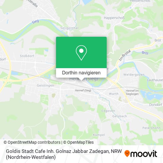 Goldis Stadt Cafe Inh. Golnaz Jabbar Zadegan Karte