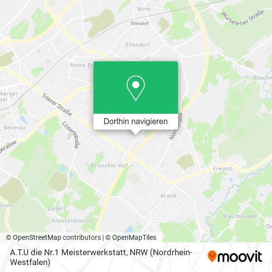 A.T.U die Nr.1 Meisterwerkstatt Karte