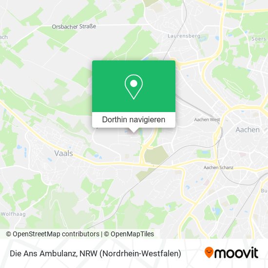 Die Ans Ambulanz Karte