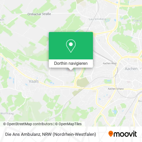 Die Ans Ambulanz Karte