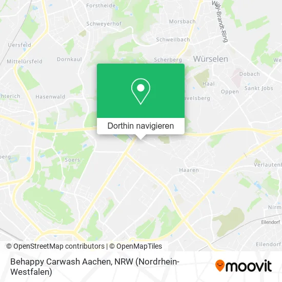 Behappy Carwash Aachen Karte