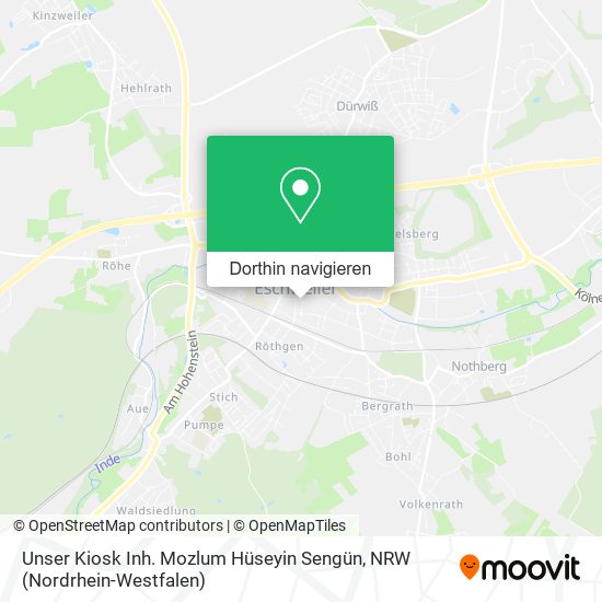 Unser Kiosk Inh. Mozlum Hüseyin Sengün Karte