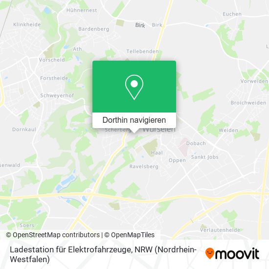 Ladestation für Elektrofahrzeuge Karte