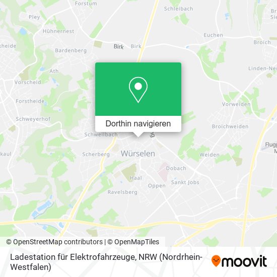 Ladestation für Elektrofahrzeuge Karte