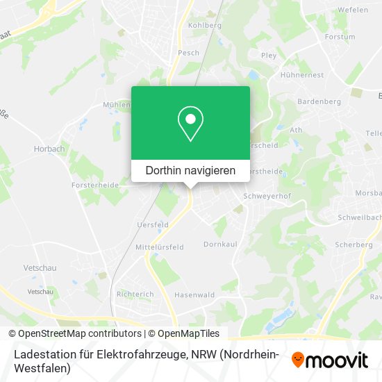 Ladestation für Elektrofahrzeuge Karte
