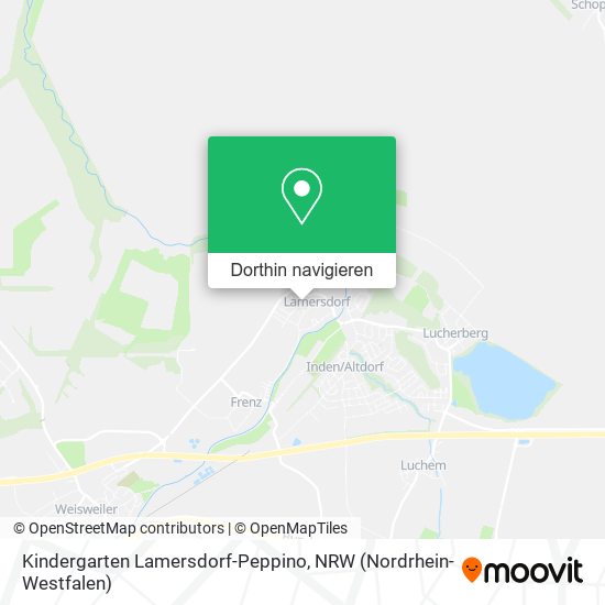 Kindergarten Lamersdorf-Peppino Karte
