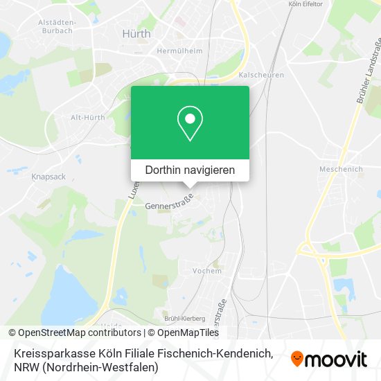 Kreissparkasse Köln Filiale Fischenich-Kendenich Karte