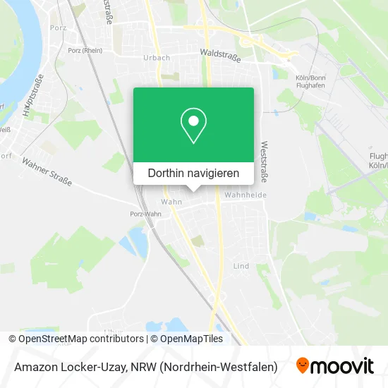 Amazon Locker-Uzay Karte