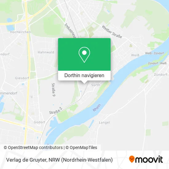 Verlag de Gruyter Karte