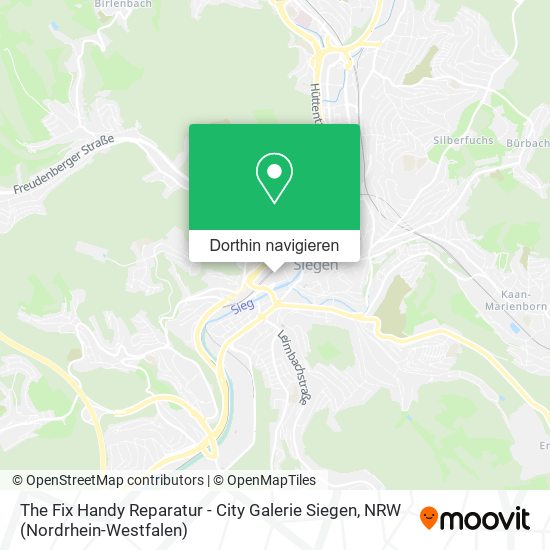 The Fix Handy Reparatur - City Galerie Siegen Karte