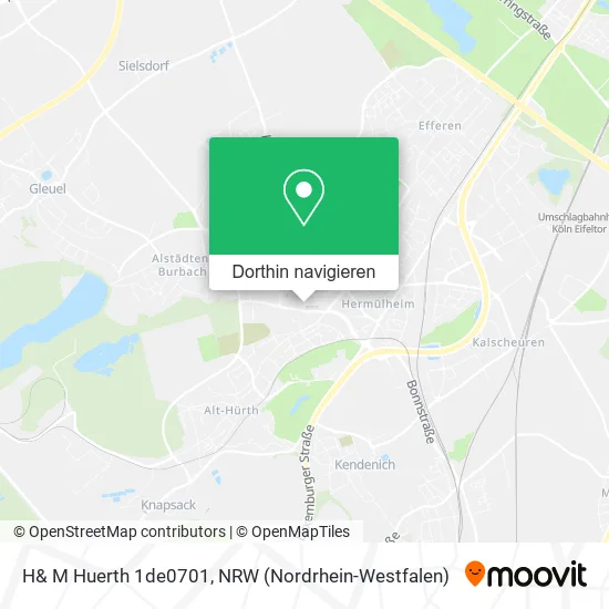 H& M Huerth 1de0701 Karte