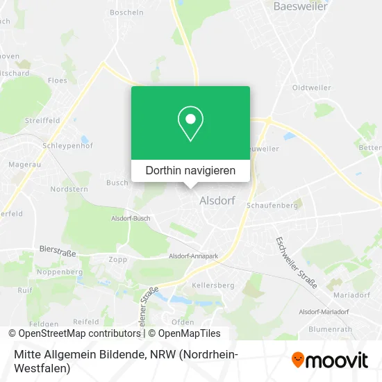 Mitte Allgemein Bildende Karte