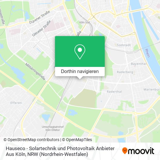 Hauseco - Solartechnik und Photovoltaik Anbieter Aus Köln Karte