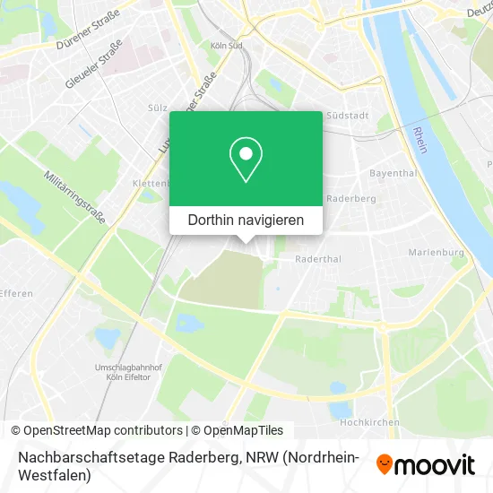 Nachbarschaftsetage Raderberg Karte