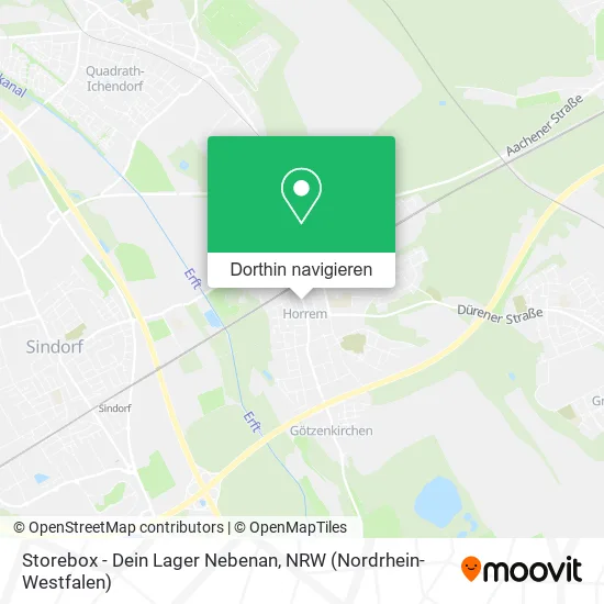 Storebox - Dein Lager Nebenan Karte