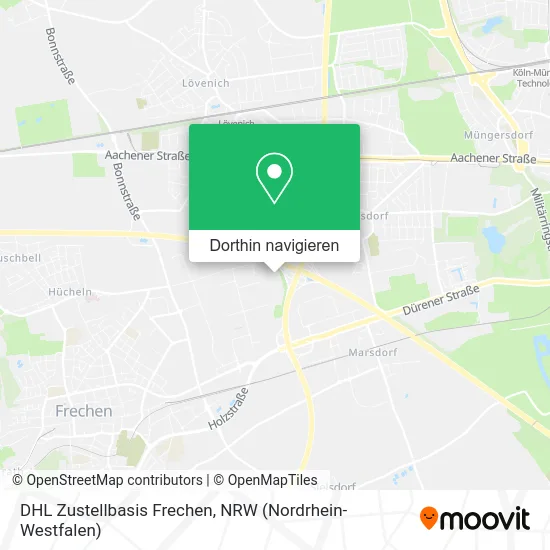 DHL Zustellbasis Frechen Karte