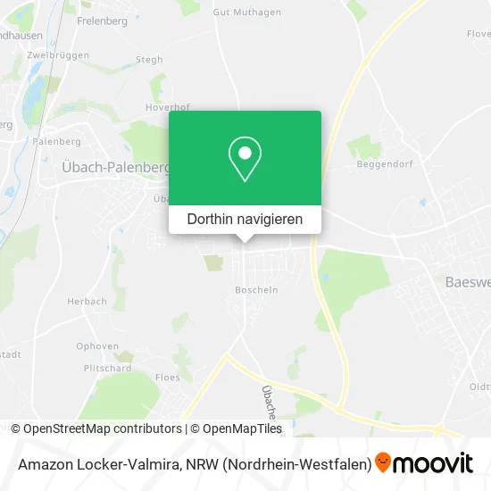 Amazon Locker-Valmira Karte